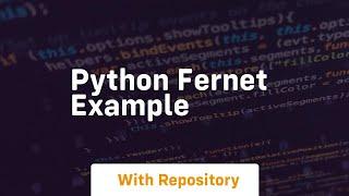 python fernet example