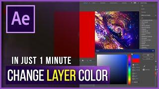 Easy Change Solid Layer Color in After Effects | Quick Tutorial 2021