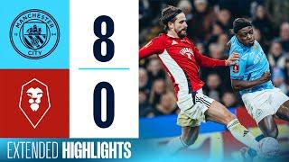 HIGHLIGHTS | Man City 8-0 Salford | McAtee hat-trick, Doku, Grealish, Mubama & O'Reilly!