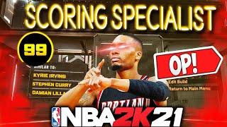 *RARE* SCORING POINT GUARD BUILD DAMIAN LILLARD WILL GREEN FROM HALFCOURT IN NBA 2K21