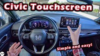 2024 Honda Civic – 9" Touchscreen Infotainment Demo | How to Use, Apple CarPlay & Android Auto Demo