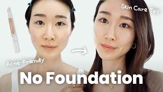 HOW TO: Natural Daily Makeup for Acne-Prone Skin (No Foundation, Skin Care Routine)