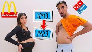 Who can GAIN the MOST WEIGHT in 24 Hours - Challenge