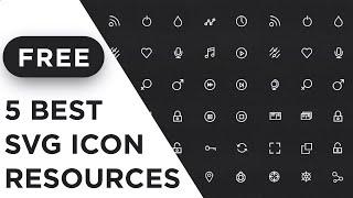 Top 5 Free SVG Icons Libraries for UI Designers other than Flaticons | Best Free Icon Libraries