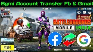 how to transfer bgmi account facebook to google | bgmi google play account transfer facebook