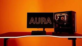 LeetDesk AURA ⭕ LED Gaming Desk | RGB | Hardware ⊶ Game ⊶ Audio Sync | Height-Adjustable