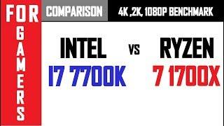 INTEL I7 7700K VS RYZEN 7 1700X | COMPARISON |