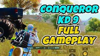 Conqueror KD 9, Full Game No Commentary - Solo Ranked | PUBG Mobile