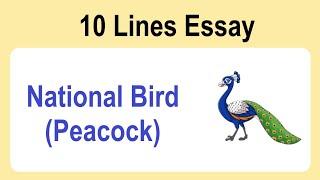 10 Lines on National Bird Peacock || Essay on National Bird Peacock in English