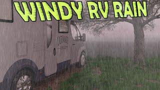  Sleep with Windy RV Rain Storm | Ambient Noise for Sleeping, Relaxing, Insomnia, @Ultizzz day#95