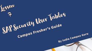 SAP Security  - SAP User Tables - USR02
