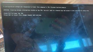 Help Me Reset Computer TPM… Keyboard Not Working