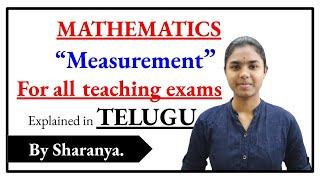 Measurement explained in telugu | Ctet Telugu