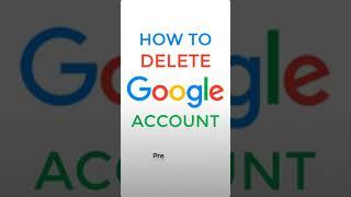 How To Delete Google Account | How To Delete Gmail Account Permanently #shorts #deletegmailaccount