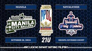 Junior MPBL D-League Inaugural Season | Manila Health Forum vs Novaliches Play Makers