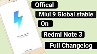 Official MIUI 9 GLOBAL STABLE for Redmi Note 3