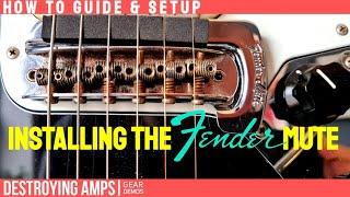 HOW TO - Install a Fender Jaguar Mute + SETUP TIPS