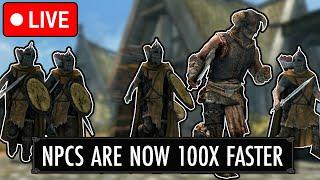  SKYRIM BUT NPCS KEEP GETTING FASTER 