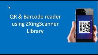 Android Tutorial: Create simple Barcode and QRCode reader using ZXingScanner Library