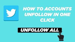 HOW TO UNFOLLOW ALL ON TWITTER IN ONE CLICK | September 2020 | No need to any extension or anything