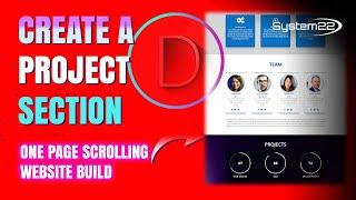Divi Theme Create A PROJECT SECTION 