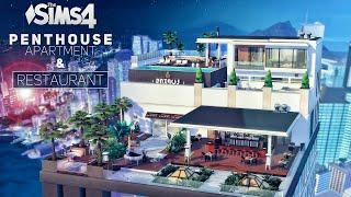 Sky View Restaurant & Penthouse Apartment • Dream home decorator | No CC | The SIMS 4 Stop Motion