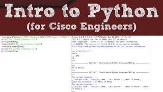 Introduction to Python for Cisco Networking Professionals