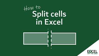 How to split cells in Excel | 4 ways to make your data usable | Excel Off The Grid