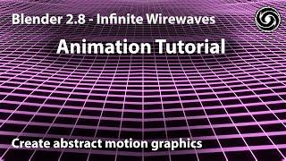 Blender 2.8 - Easy Infinite Wavey Abstract VJ Loop Tutorial - Evee