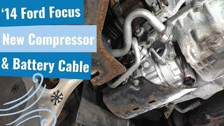 '14 Ford Focus - NEW A/C Compressor & Battery Cable