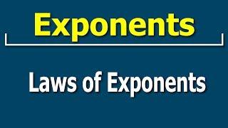 Exponents | Laws of Exponents I Math | Letstute