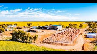 Big massive farm sheds going up in the Mid West of Western Australia.