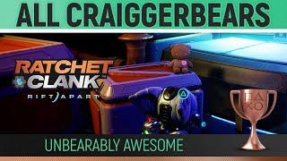 Ratchet & Clank: Rift Apart - All CraiggerBear Locations  UnBEARably Awesome Trophy Guide