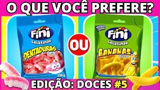 ⏺ O QUE VOCÊ PREFERE? EDIÇÃO: Doces #5  | Qual doce você prefere? #quiz #buuquiz