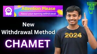 Chamet New Update | How to withdraw money from chamet #chamet