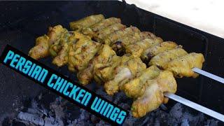 Persian Chicken Wing Recipe / Joojeh Kabab /  Saffron Marinated Chicken Wings