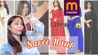 Meesho Saree HaulWedding Sarees under Rs.400Try On Haul | Aishwarya Narnaware #meesho #saree #haul