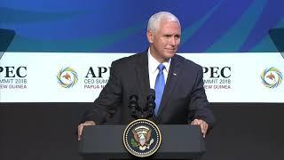 Vice President Mike Pence of the United States at the APEC CEO Summit 2018