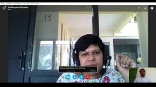 Real Skype interview - Online video call interview