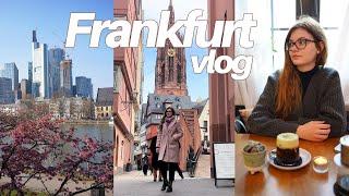 Spring in Frankfurt  visiting coffee shops, days in the city, Archaeological Museum • Germany vlog