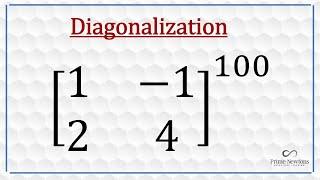 Diagonalization and power of a matrix