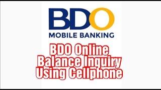 Paano mag inquire ng Balance sa BDO gamit ang Cellphone |How to enroll BDO account to Mobile Banking