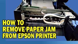 How to remove paper stuck on Epson printer L3250 L3210 L3150 L3110, etc.