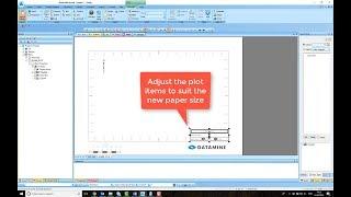 Datamine Studio - How to Plot on Different Paper Sizes