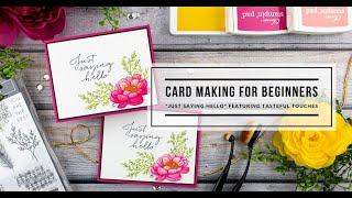 Card Making For Beginners Series | Just Saying Hello ( Card #4)