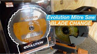 Mitre Saw Blade Change- Evolution R210SMS