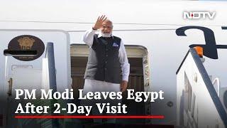 PM Modi Leaves For India After Concluding Historic State Visits to US, Egypt