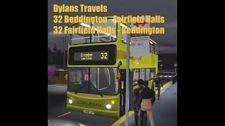 Croydon, Checking out Dylans Travels Route 32