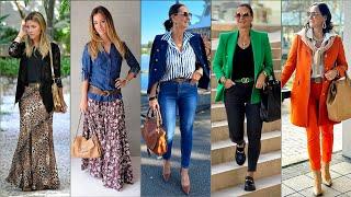 Vintage Clothing For Women Over 40,50,60 | Business Outfits Fashion 2024 | Khols Outfits Style