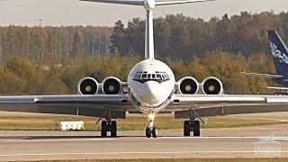 IL-62 - fast take-off with almost no run-up. An unexpected meeting in Domodedovo.